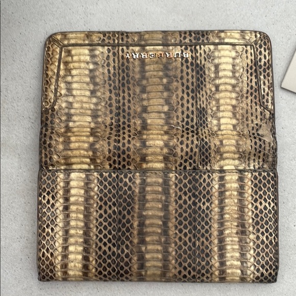 Womens Burberry Python Wallet - Picture 6 of 8